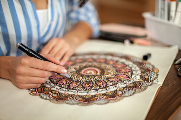 Mandala tekenen