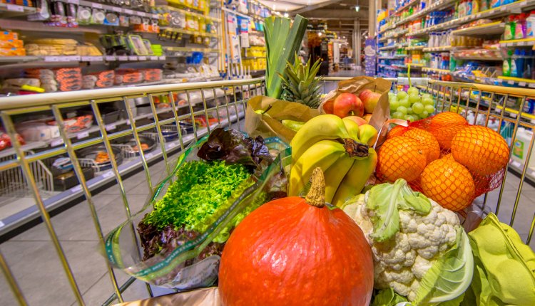 Boodschappen doen in de supermarkt