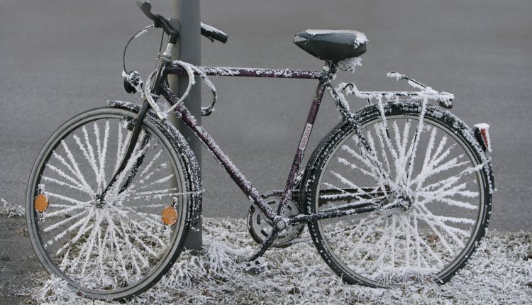 bevroren fiets