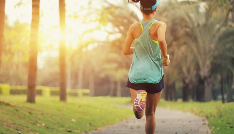 vrouw-hardlopen