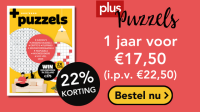 1 jaar Plus Puzzels voor €17,50